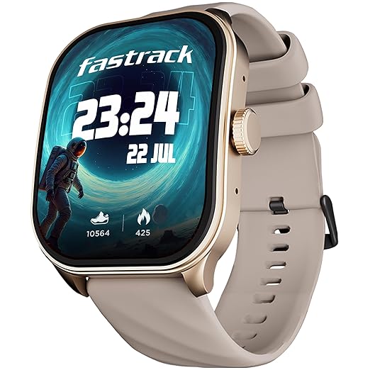 Fastrack Limitless FS2+ Smart Watch, 2.01" UltraVU Display, Functional Crown, SingleSync BT Calling, 110+ Sports Modes, 200+ Smartwatch Faces, Upto 7 Day Battery, AI Voice Assistant (Black)